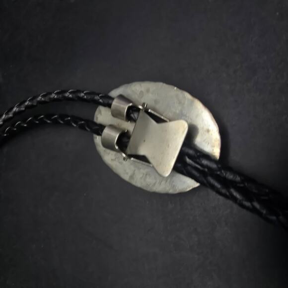 Masonic Bolo Slide Pendant Necklace Black Cord - Picture 6 of 8